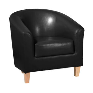 Claridon 1 Seater Sofa PU - Black