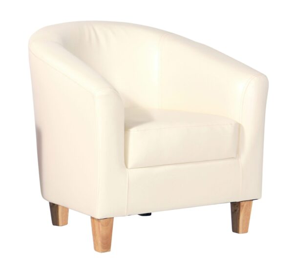 Claridon 1 Seater Sofa PU - Cream