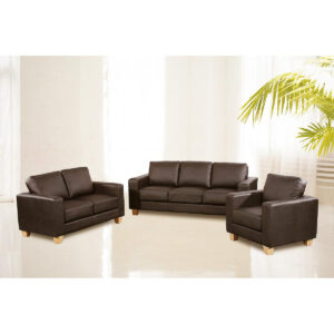 Chesterfield 3 Seater Sofa PU - Brown