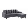 Civic Chase Sofa Leather Aire Grey - Image 3