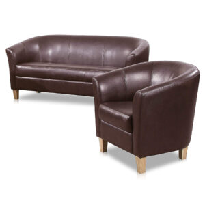 Claridon 3 Seater Sofa PU - Brown