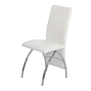 Costilla PU Dining Chair Chrome - White