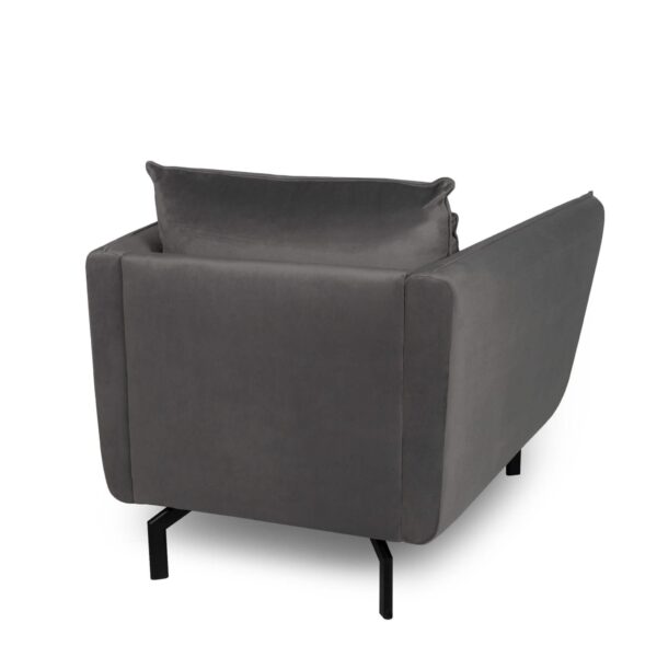 Elford Fabric Sofa 1S Grey - Image 2