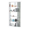 Epping Bookcase Table 5 Shelves White & Concrete 0L2252A
