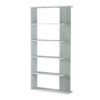 Epping Bookcase Table 5 Shelves White & Concrete 0L2252A - Image 2