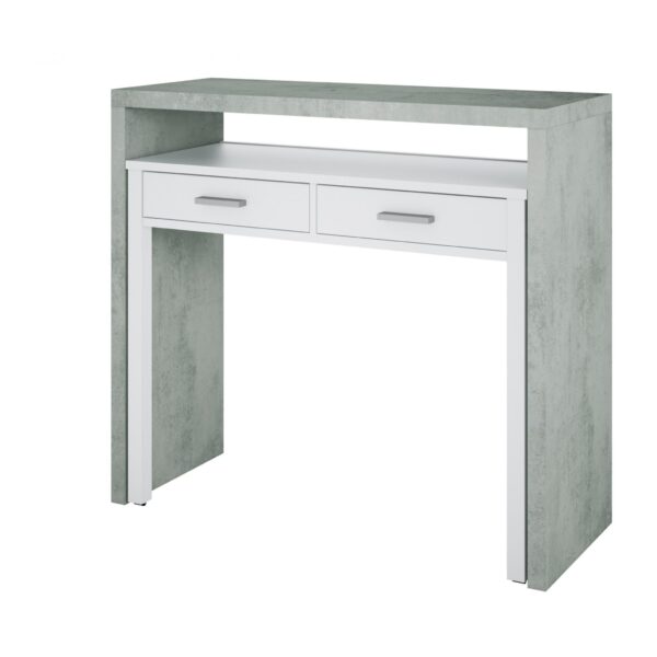 Epping Desk Pull Out White & Concrete 0L4582A - Image 2