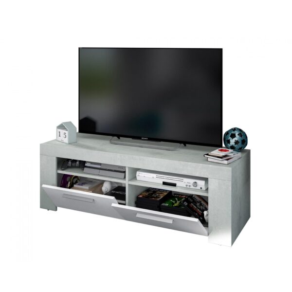 Epping TV Unit 2 Doors White & Concrete 016621L - Image 3