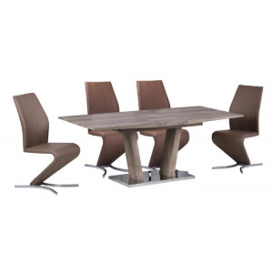 Geneva PU Chairs Chrome - White