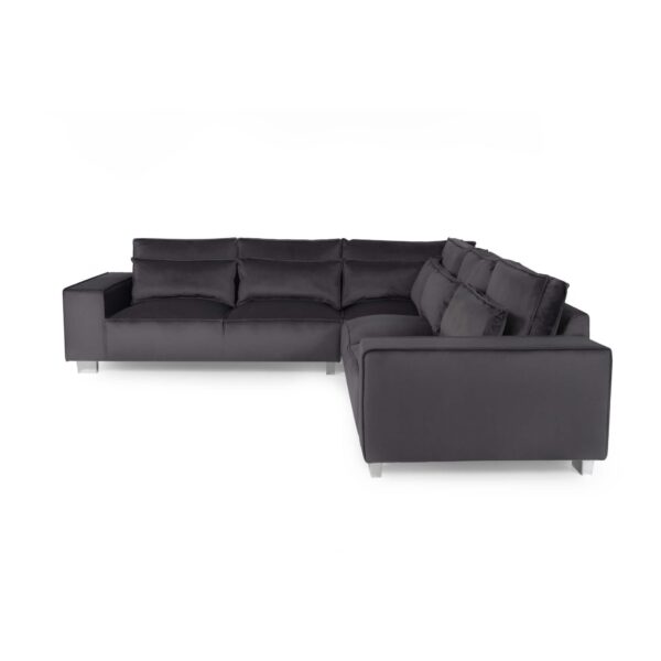 Harleston Fabric Corner Sofa Steel - Image 2