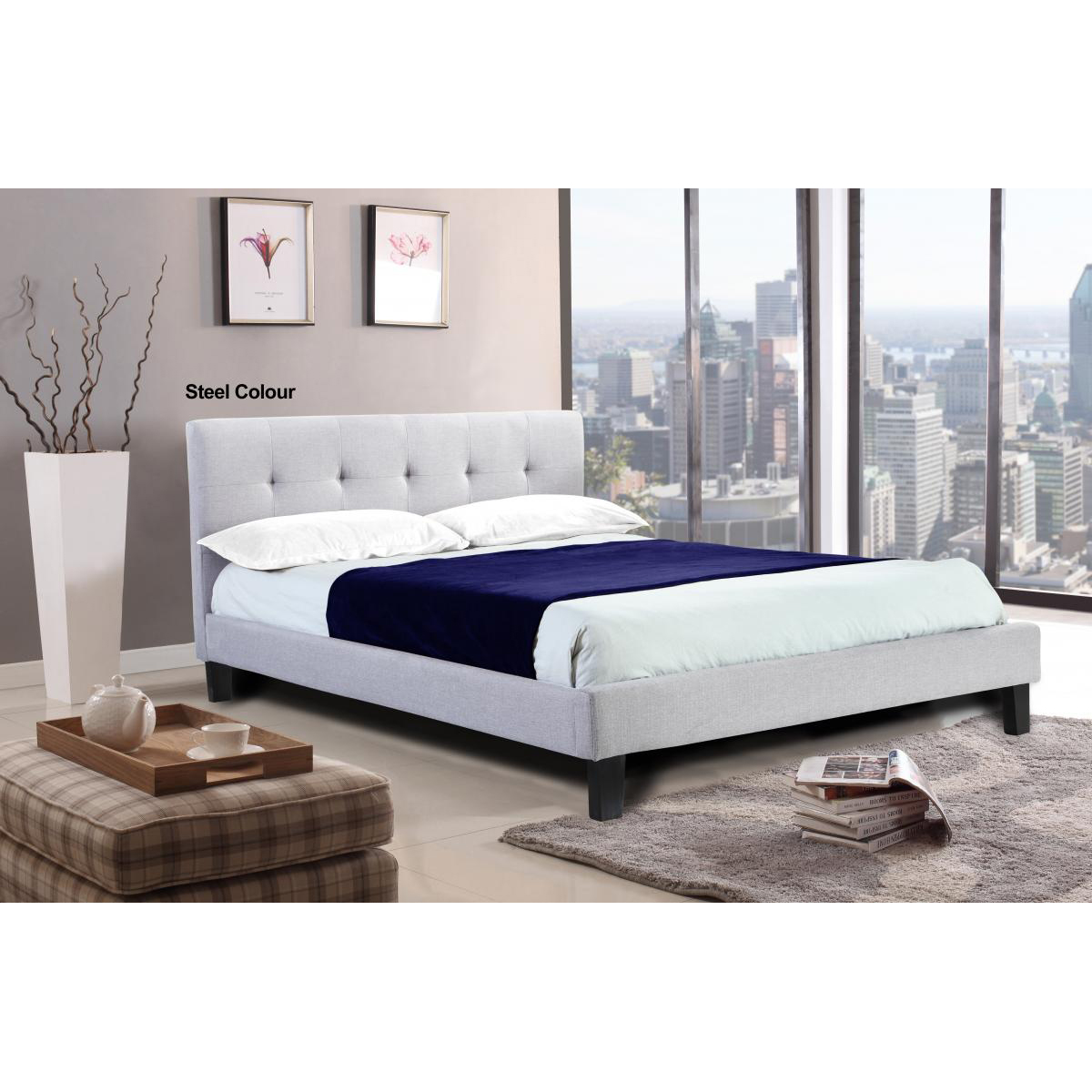 Hollywell Linen Fabric Single Bed - Image 2