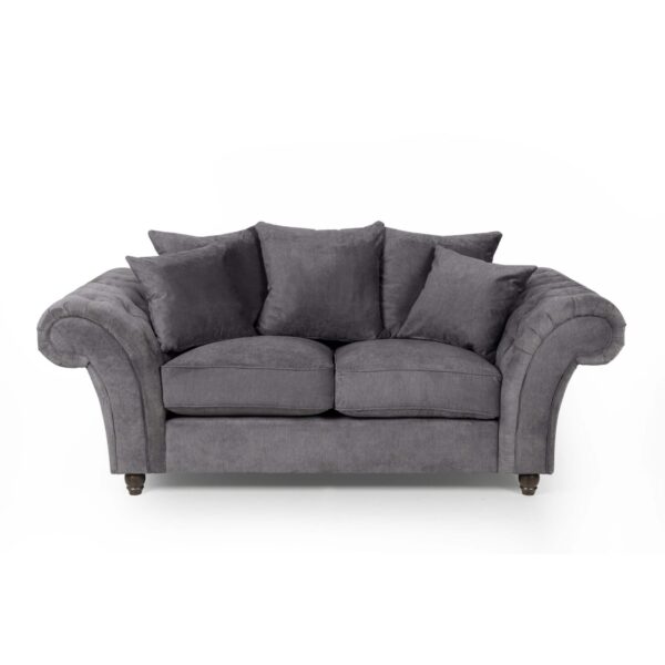 Huntley Fabric Sofa 2S Grey - Image 2