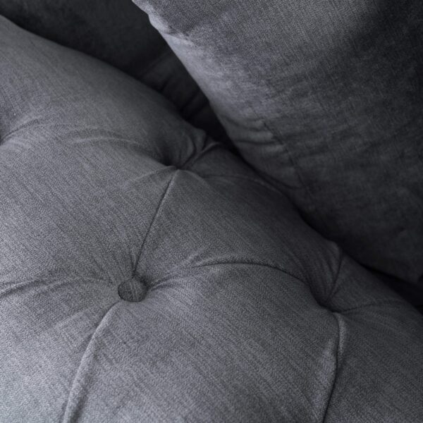 Huntley Fabric Corner Sofa Grey - Image 4