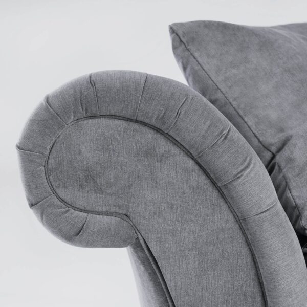 Huntley Fabric Corner Sofa Grey - Image 6