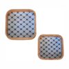 Blue and White Square Bowl Set of 2 - Image 3