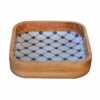Blue and White Square Bowl Set of 2 - Image 4