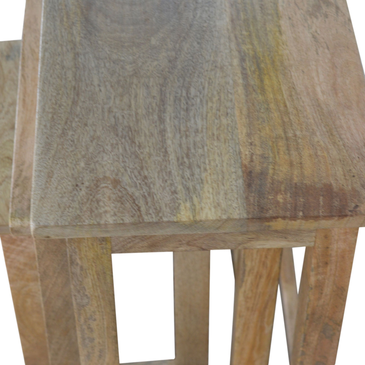 Country Solid Wood Stool Set of 3 - Image 3