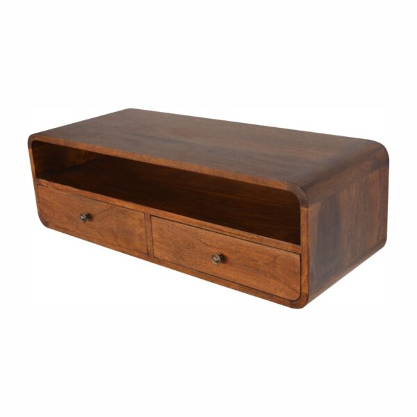 Floating Chestnut Open Console - Image 4