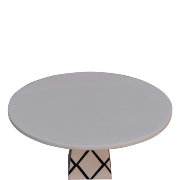 White Resin Cake Stand - Image 3