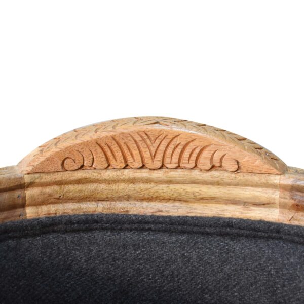 Carved Battleship Tweed Pet Bed - Image 4