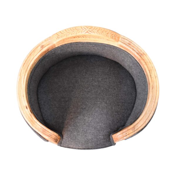 Carved Battleship Tweed Pet Bed - Image 5