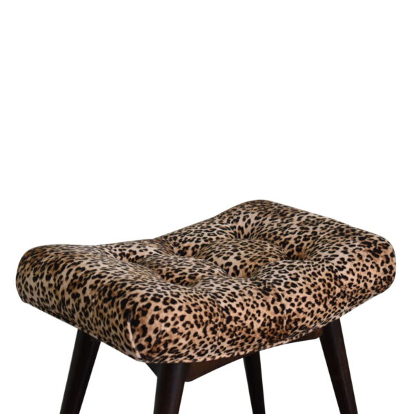 Leopard Print Curved Bench - Image 9