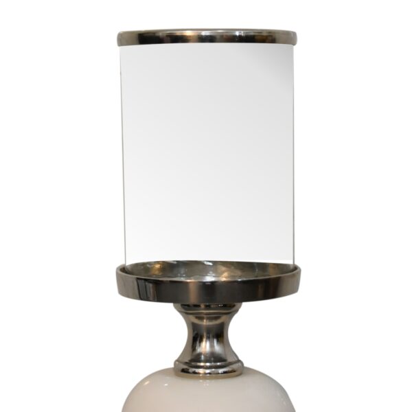 Chrome Bubble Candle Holder Set - Image 3