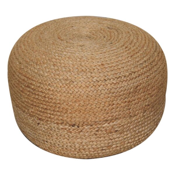 Natural Jute Pouffe - Image 2