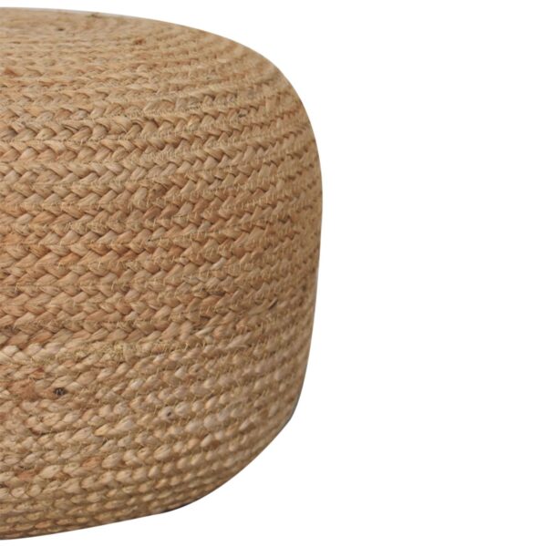 Natural Jute Pouffe - Image 3
