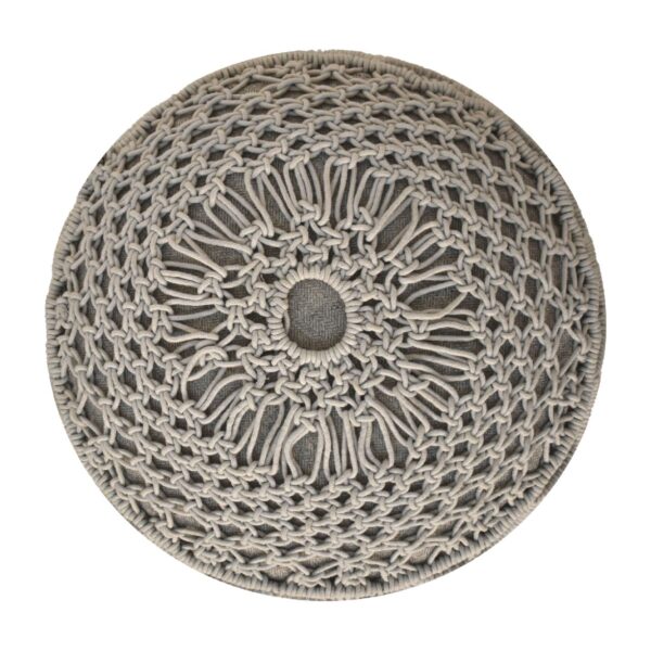 Crotchet Grey Footstool - Image 7