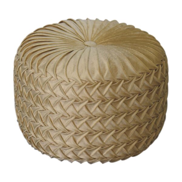 Ochre Hart Pouffe - Image 2