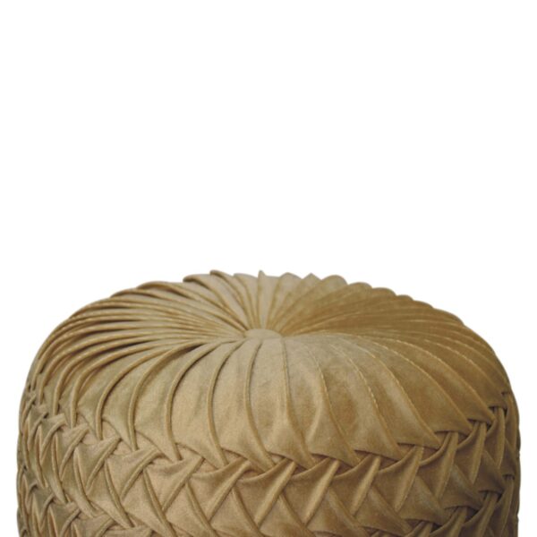 Ochre Hart Pouffe - Image 6