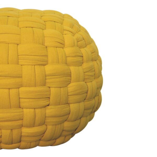 Mustard Tube Pouffe - Image 4
