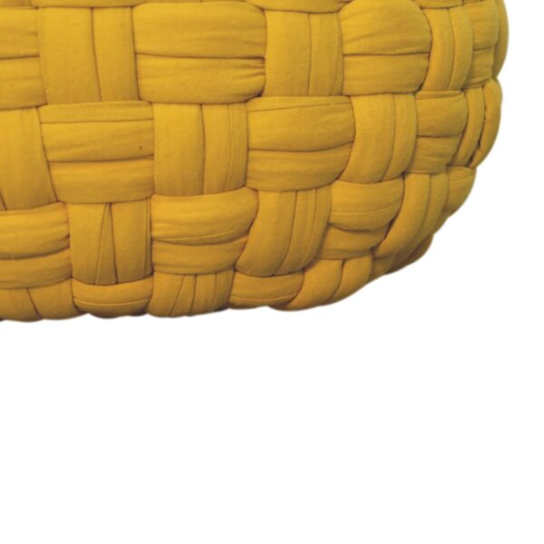 Mustard Tube Pouffe - Image 5
