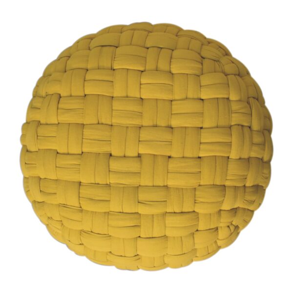 Mustard Tube Pouffe - Image 6