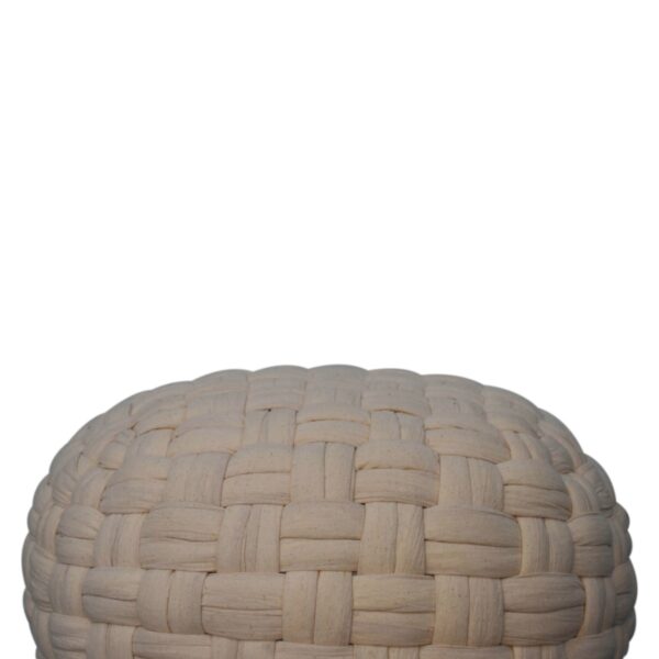 White Tube Pouffe - Image 3