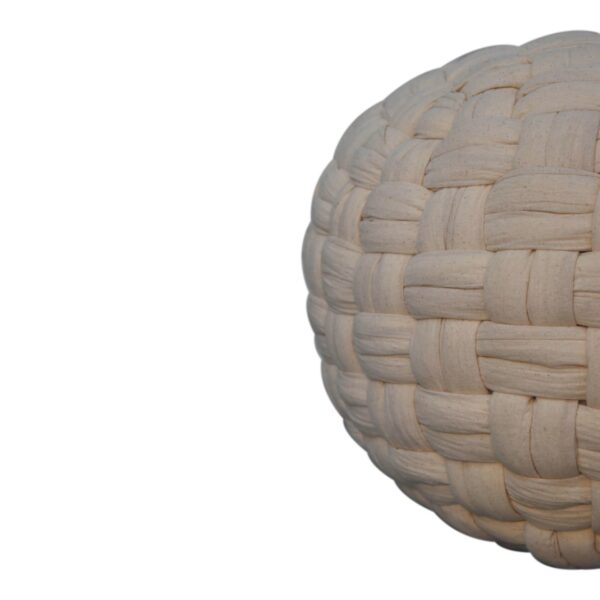 White Tube Pouffe - Image 4