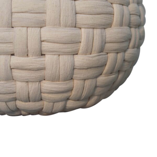 White Tube Pouffe - Image 5