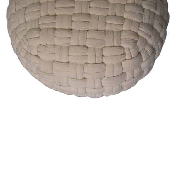 White Tube Pouffe - Image 6