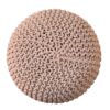 Keeva Beige Round Footstool - Image 5