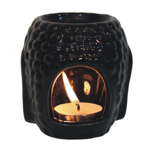Black Buddah Oil Burner (Lotus) - Image 3