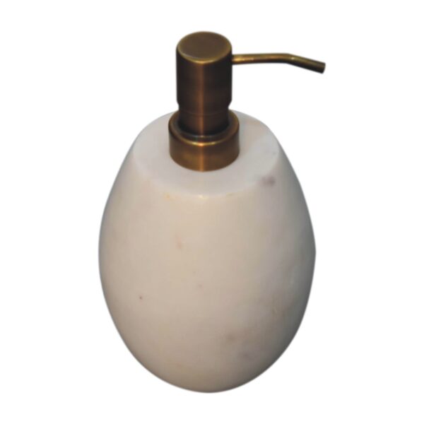 White Marble Soap Dispenser of 2 - Image 4