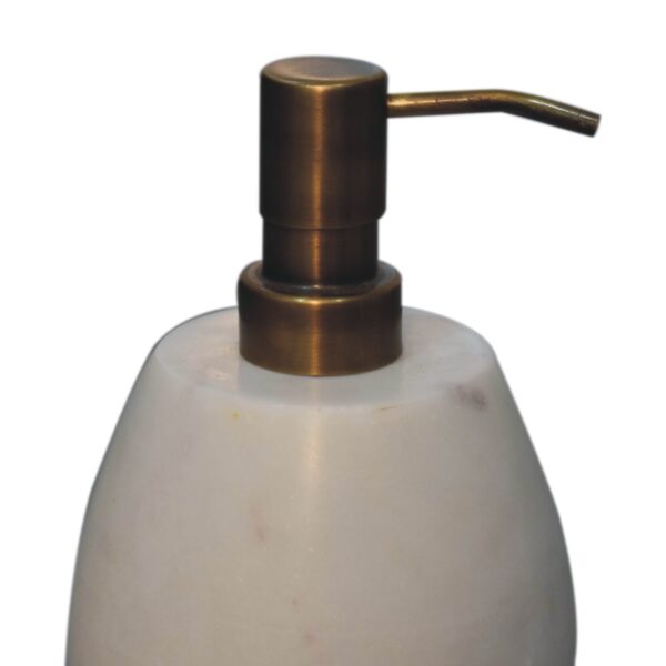 White Marble Soap Dispenser of 2 - Image 5