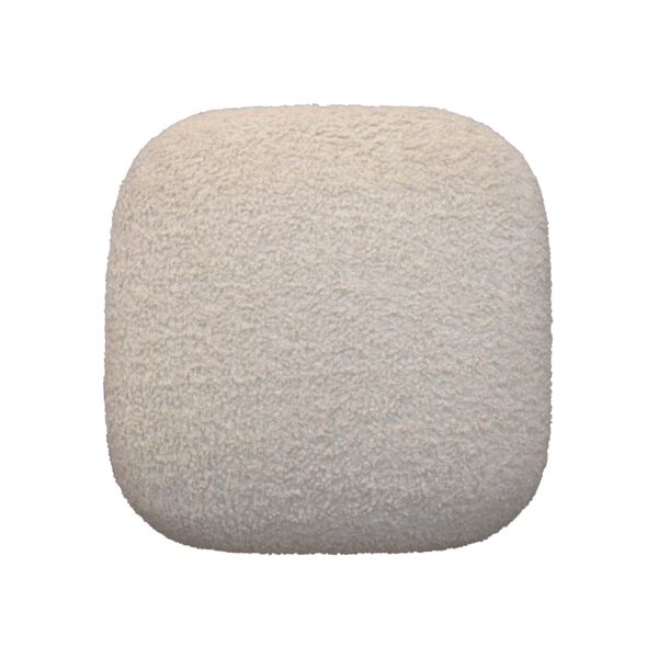 Boucle Cream Square Footstool - Image 8