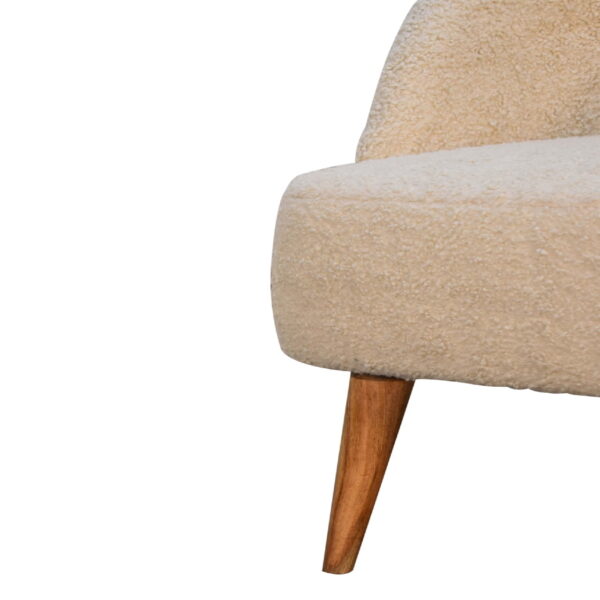 Cream Boucle Tub Chair - Image 7