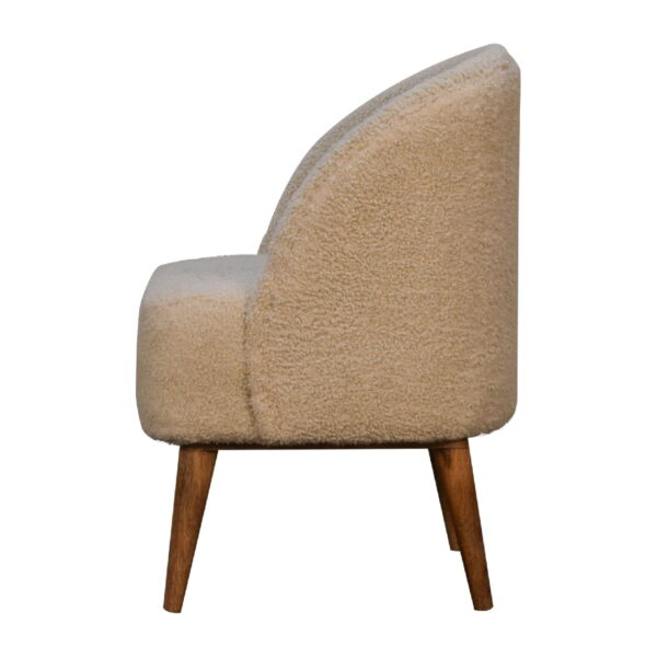 Cream Boucle Tub Chair - Image 8