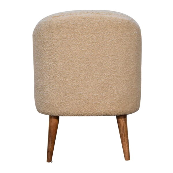 Cream Boucle Tub Chair - Image 9