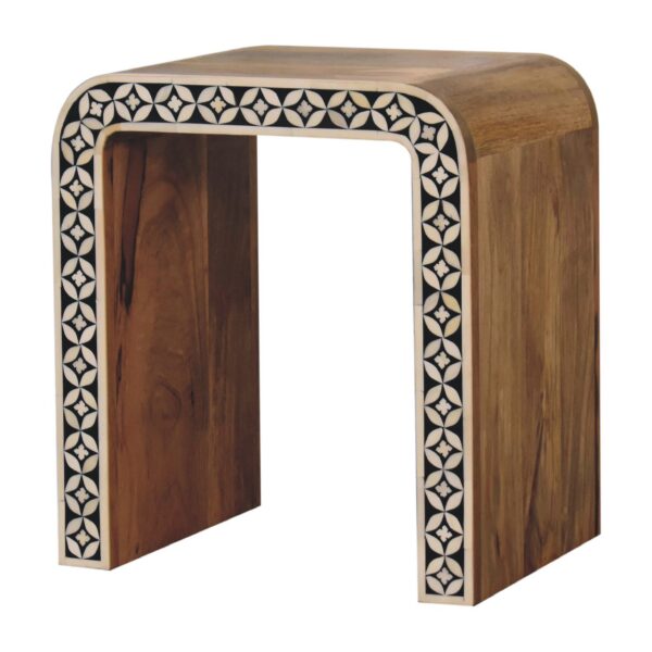 Edessa Bone Inlay End Table - Image 3