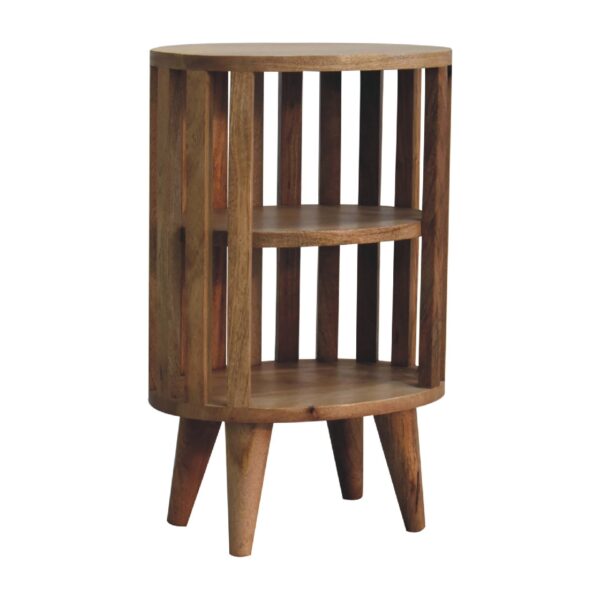 Ariella Double Shelf Oak-ish Bedside - Image 3