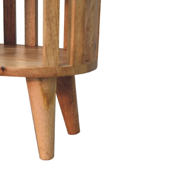 Ariella Double Shelf Oak-ish Bedside - Image 7