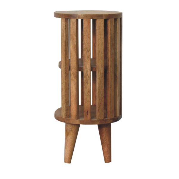 Ariella Double Shelf Oak-ish Bedside - Image 8